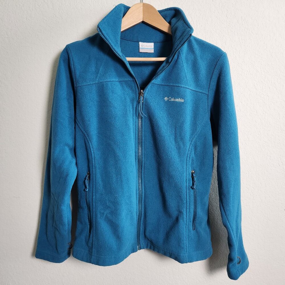 Columbia full-zip fleece jacket teal/turquoise